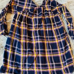 Gap long sleeve plaid dress 4T